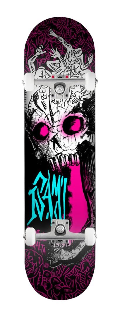 Powell-Peralta Isamu Yamamoto • Skull '2' • Pink Colorway x Venom Custom Complete Skateboard - 7.25