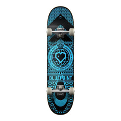 Blueprint Home Heart Black / Blue Complete Skateboard - 7.75"