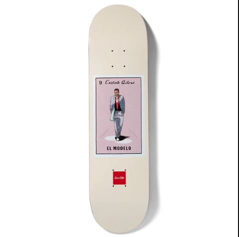 Chocolate Skateboard Loteria Card El Modelo Carl Aikens Skateboard Deck - 8.125