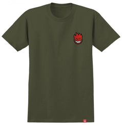 Spitfire T-Shirt Lil Bighead Fill - Green / Red / Black - Skatewarehouse.co.uk