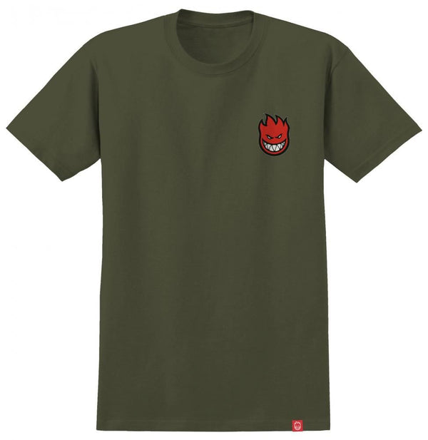 Spitfire T-Shirt Lil Bighead Fill - Green / Red / Black - Skatewarehouse.co.uk