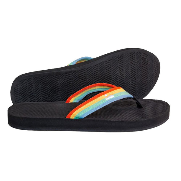 Indosole - Mens Flip Flops - Easy Living - Rainbow Shoes