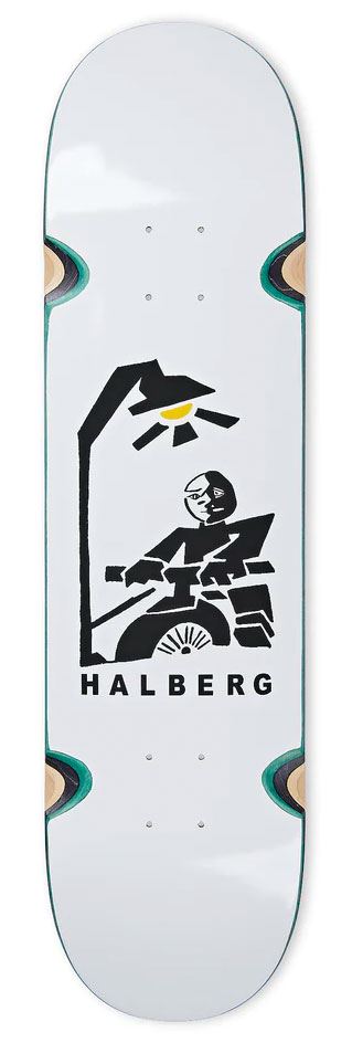 Polar Skate Co. Hjalte Halberg Insomnia Wheel Wells x Venom Skateboards Custom Complete Skateboard - 8.25
