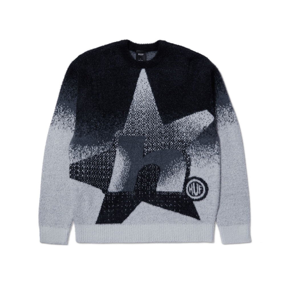 HUF Horizon Mohair Crewneck Sweater (Charcoal) - M