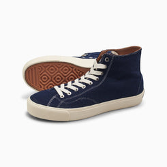 VM003 HI Cord (DK Navy / White) Shoes - UK 7
