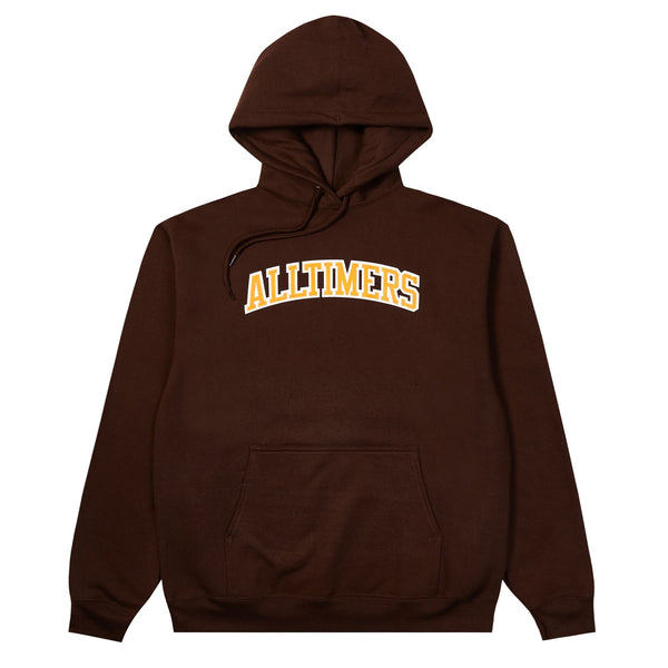 Alltimers City College Hoodie Brown - Skatewarehouse.co.uk