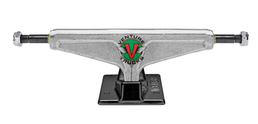 Venture V Hollow Skateboard Trucks Og Wings Low Polished / Black - 5.0" - Skatewarehouse.co.uk