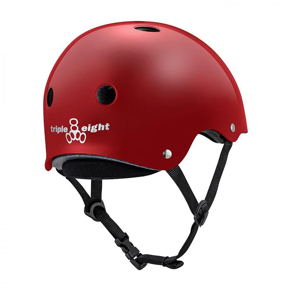 Triple Eight Helmet Deep Cover - Red Glossy