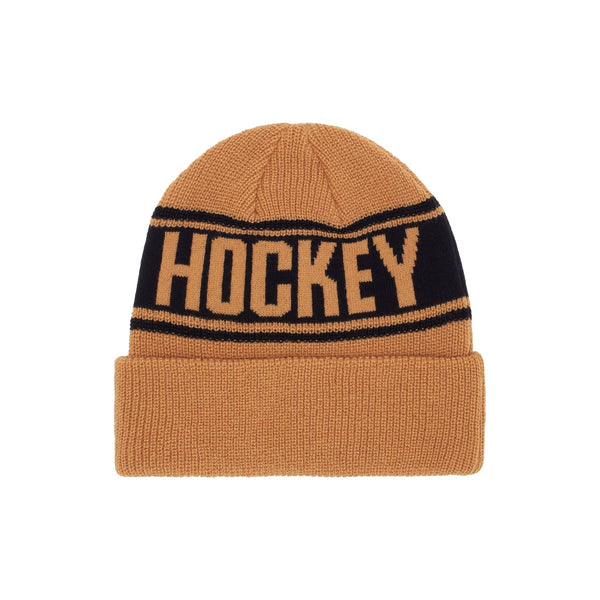 Hockey Stripe Beanie (Mustard) - O/S