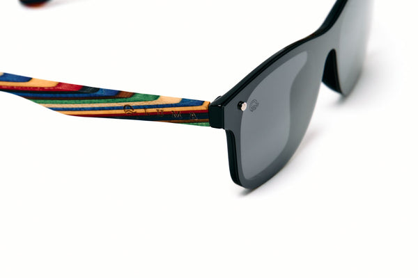 Luma Croyde Recycled Sunglasses - Black - Skatewarehouse.co.uk