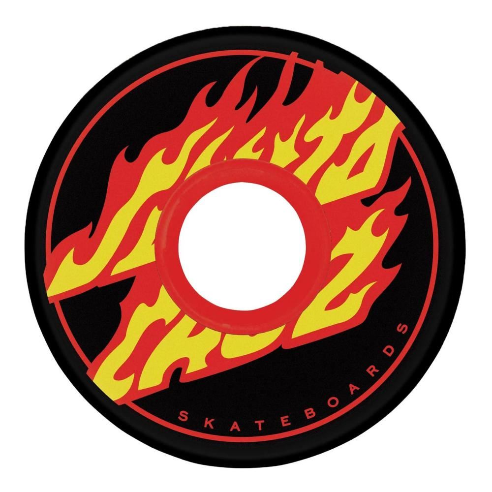 OJ Soft Skateboard Wheels Flame Dot Super Juice 78a - Black