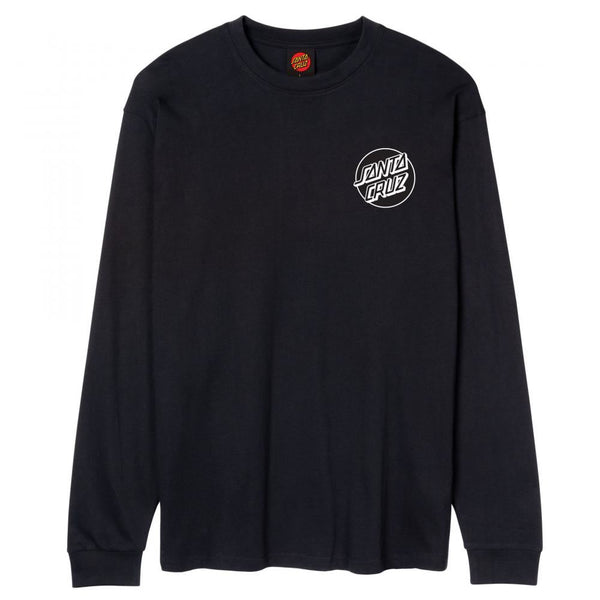 Santa Cruz L/S T-Shirt OBrien Purgatory Back - Black - Skatewarehouse.co.uk