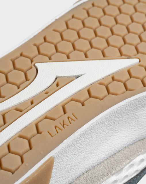 Lakai Payload Skate Shoes White Suede Blue Gum - UK 8
