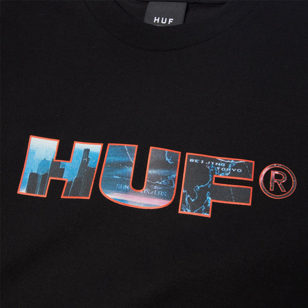 HUF Flight Path Ss Tee (Black)