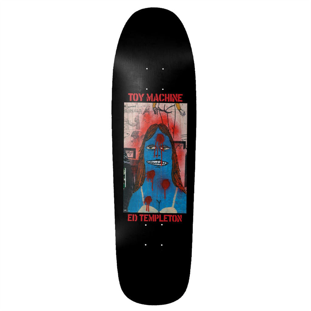 Toy Machine Ed Tempelton Graffiti Skateboard Deck - 9.5" - Skatewarehouse.co.uk