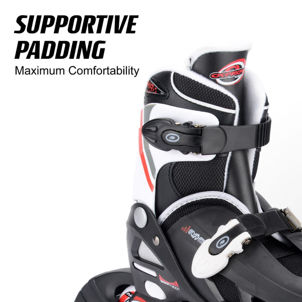 Osprey Adjustable Inline Skate - Red - Skatewarehouse.co.uk