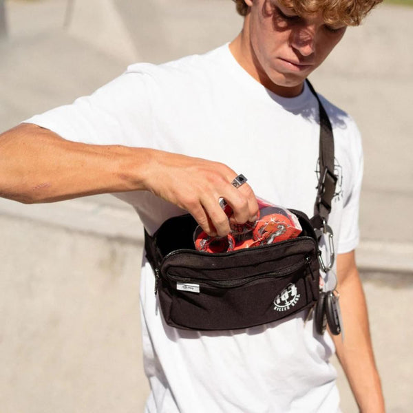 187 Killer Pads Sling Bag Black Sling - O/S - Skatewarehouse.co.uk