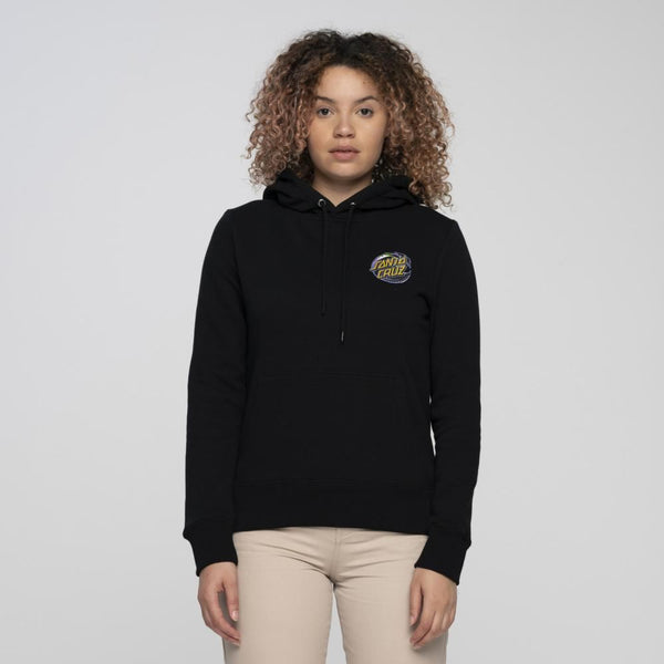 Santa Cruz Womens Hood Holo Wave Dot Hood - Black - Skatewarehouse.co.uk