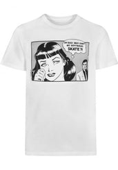 Thrasher T-Shirt Boyfriend - White - Skatewarehouse.co.uk
