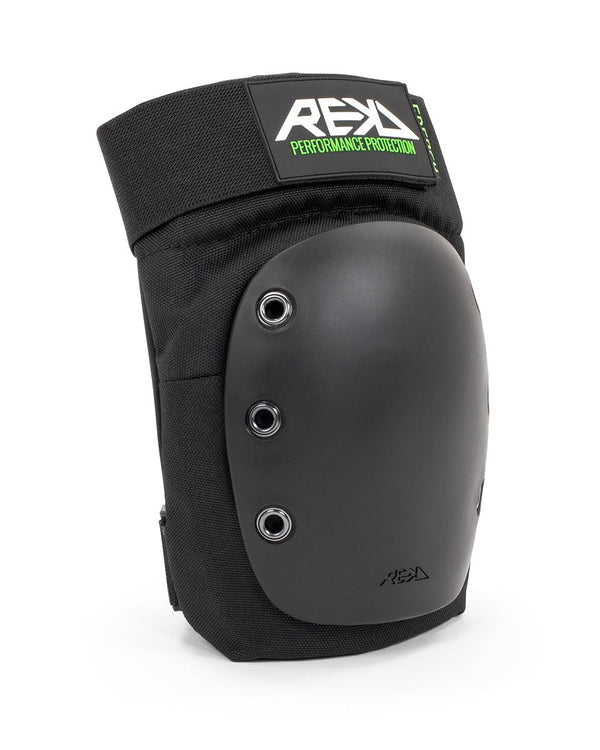 REKD Energy Skateboard Skate Scooter BMX Ramp Knee Pads - Black - Skatewarehouse.co.uk