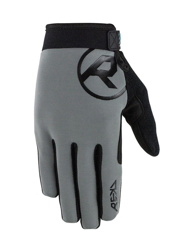 REKD Status BMX Scooter MTB Riding Gloves - Grey - Skatewarehouse.co.uk