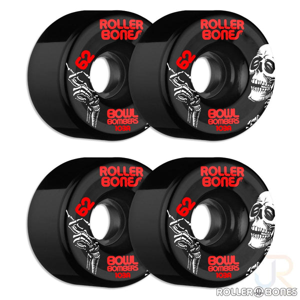 Rollerbones - Bowl Bombers Black (8) - / 103a Skateboard Wheels - 62mm
