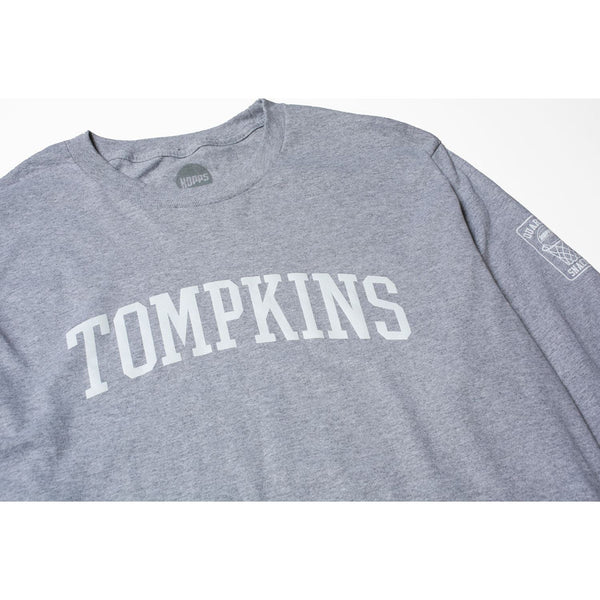 HOPPS x Quartersnacks 'Tompkins' Longsleeve Tee Heather Grey