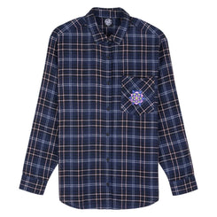 Santa Cruz Womens Shirt Portland Shirt - Blue Check - Skatewarehouse.co.uk