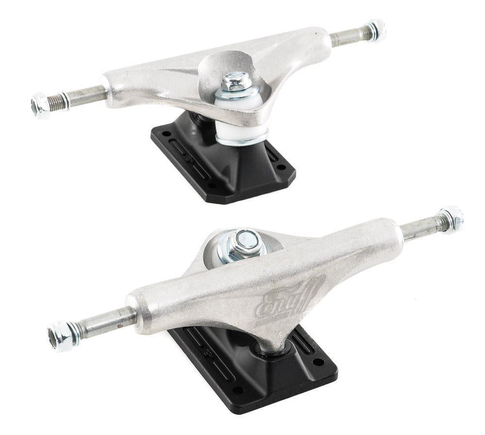 Enuff Decade Pro Satin Skateboard Trucks - Natural / Black - 139mm - Skatewarehouse.co.uk