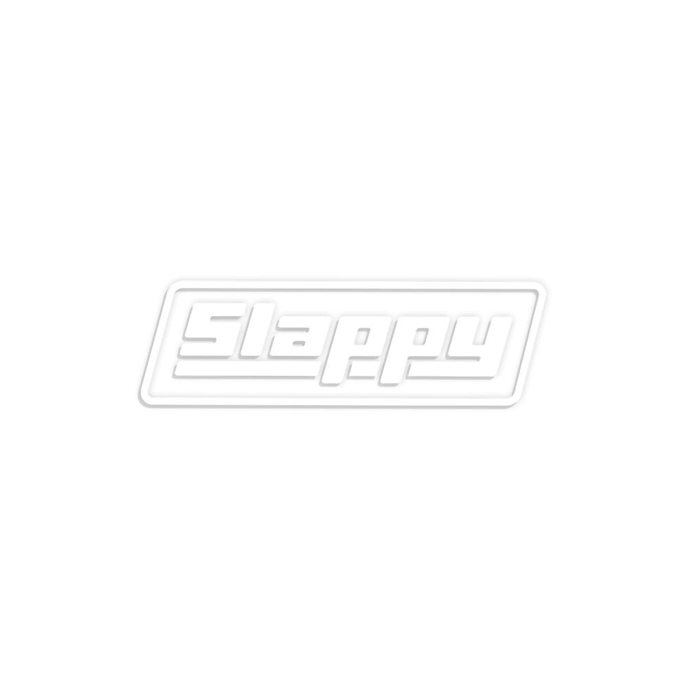 Slappy OG Logo Die Cut Sticker White 5 Pack