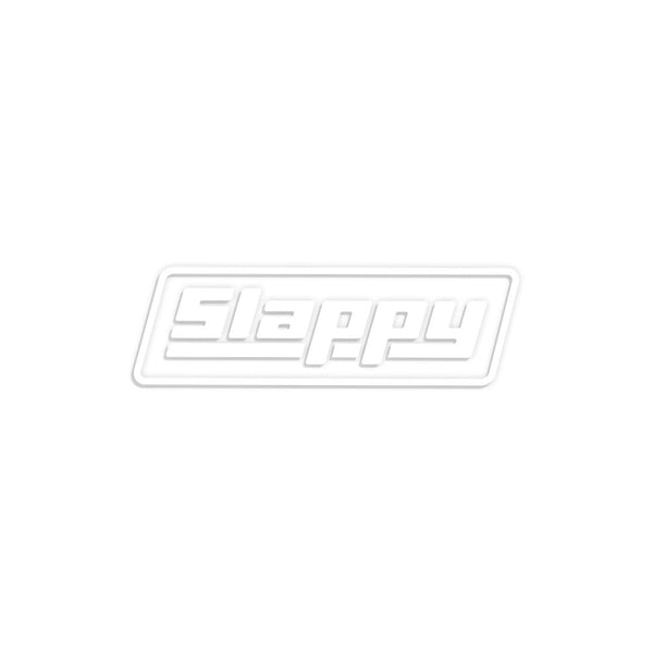 Slappy OG Logo Die Cut Sticker White 5 Pack