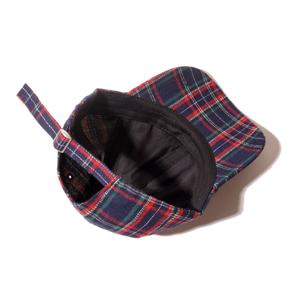 Skateboard Cafe Tartan 6 Panel (Navy) - One Size