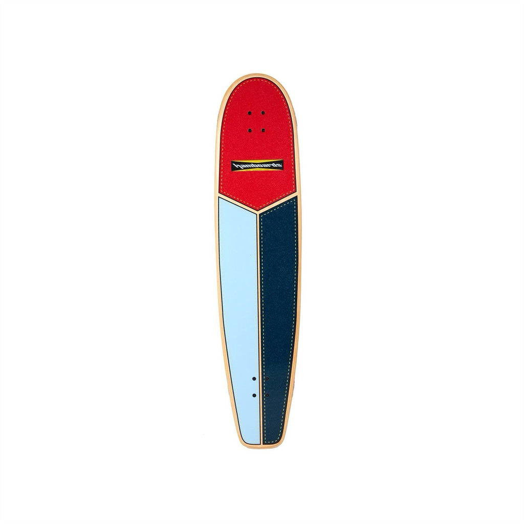Hamboards - The Huntington Hop - Red / Light Blue / Navy - Deck Only - 45"