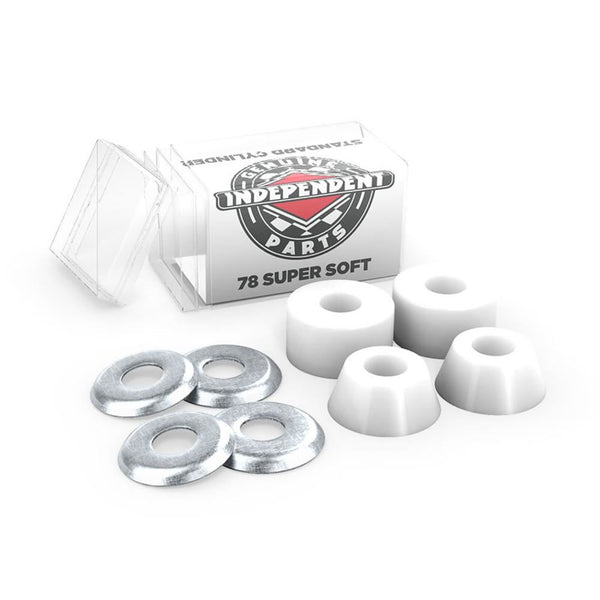 Indy Bushings Standard Cylinder Super Soft78 - White - Skatewarehouse.co.uk