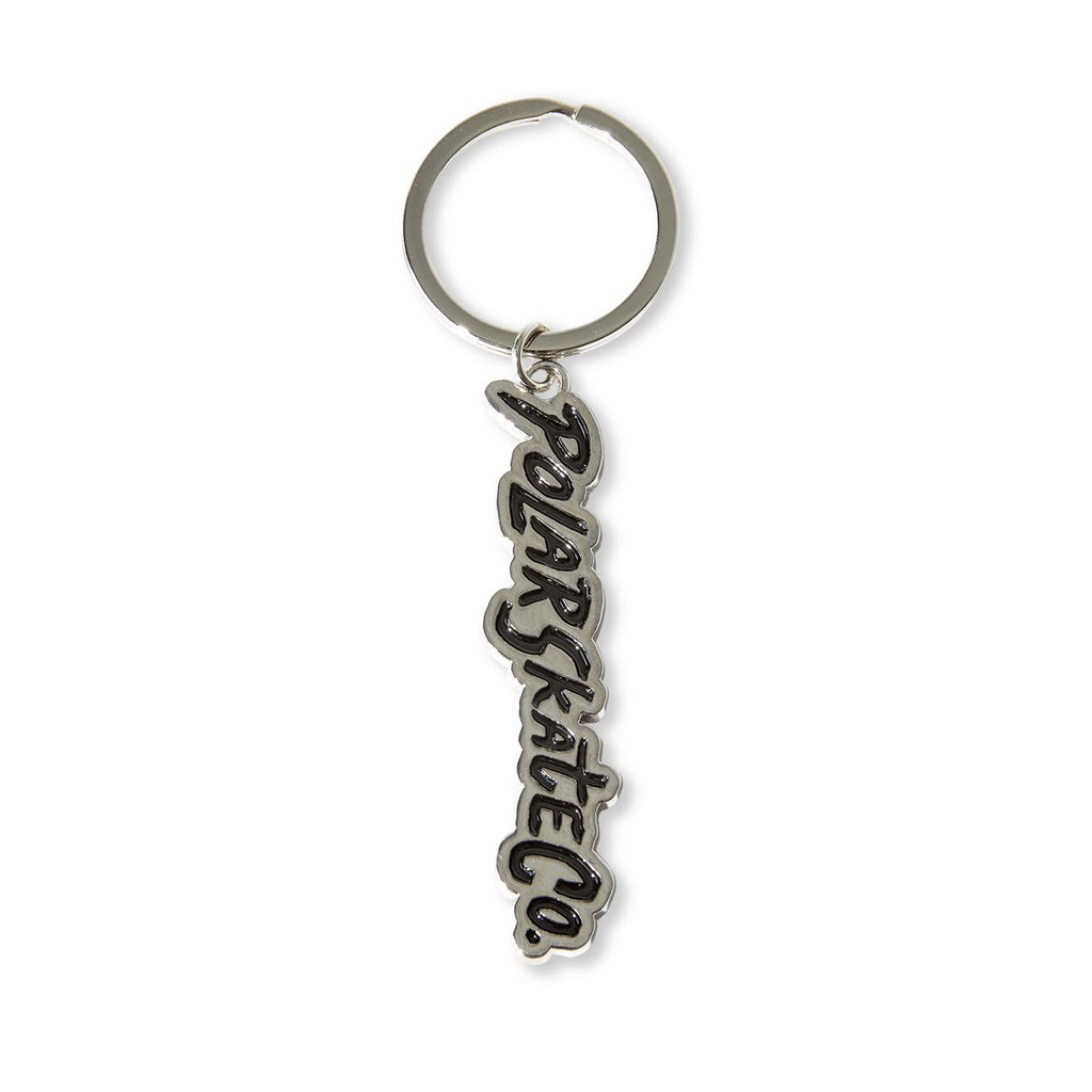 Polar Skate Co Key Chain | Surf Logo (Silver / Black) Accessories - One Size