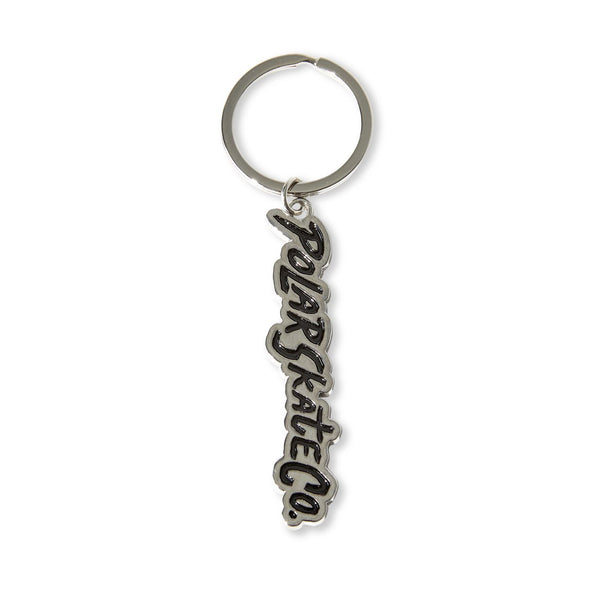 Polar Skate Co Key Chain | Surf Logo (Silver / Black) Accessories - One Size