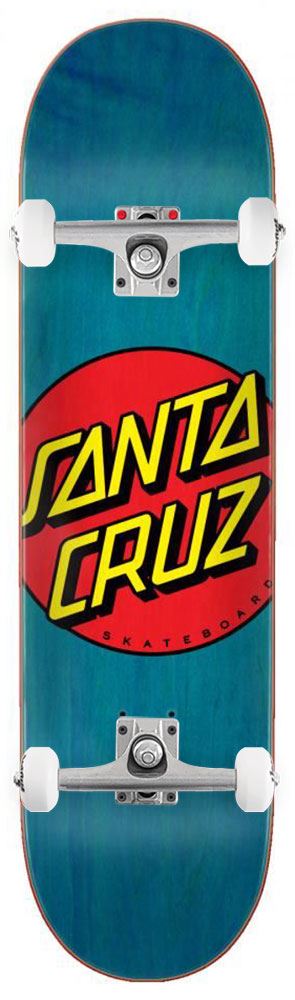 Santa Cruz Classic Dot Blue Custom Complete Skateboard - 8.5