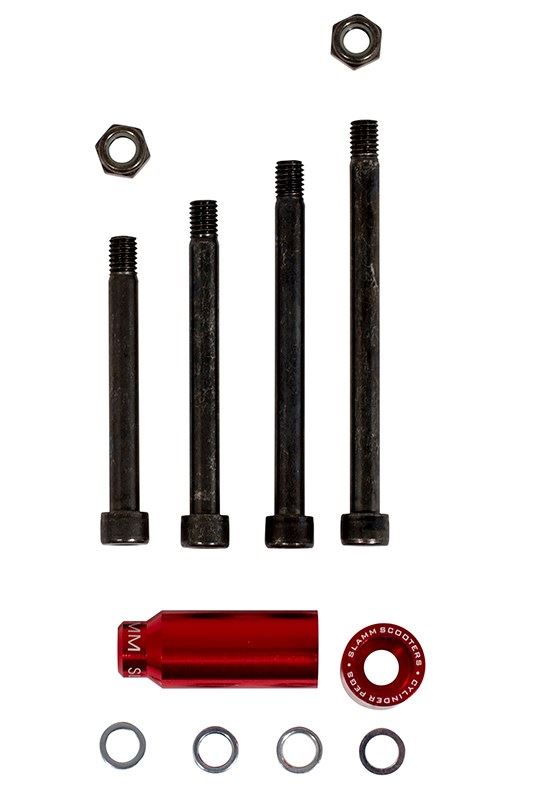 Slamm Scooter Cylinder Pegs - Red - Skatewarehouse.co.uk