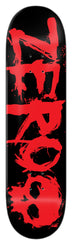 Zero Skateboard Blood Black Dipped Skateboard Deck - 8.25"