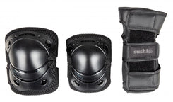 Sushi 3-Pack Padset Youth - Black - Skatewarehouse.co.uk