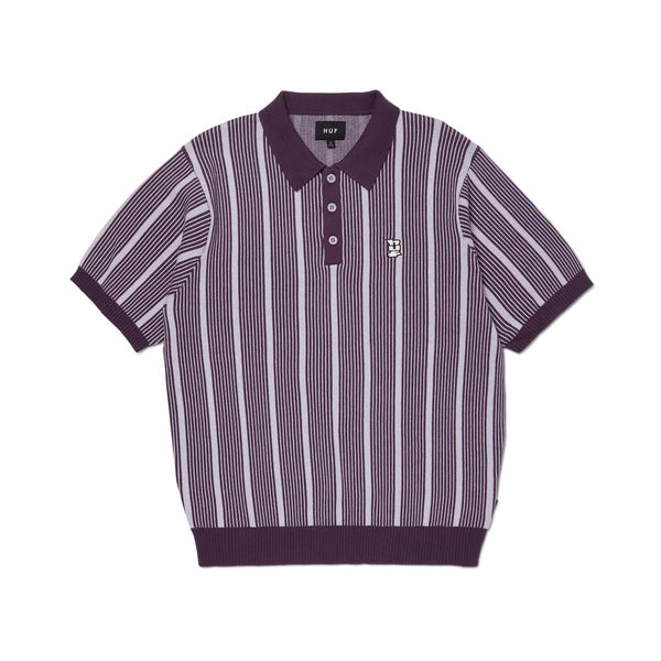 Trace Stripe S / S Knit Top (Dust Purple)