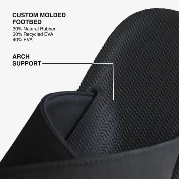 Indosole - Mens Sandals - ESSNTLS Cross - Black Shoes