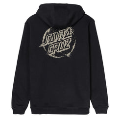 Santa Cruz Hood Erode Dot Mono Hood - Black - Skatewarehouse.co.uk