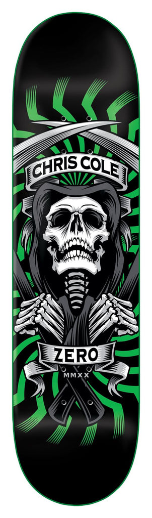 Zero Skateboard MMXX Green Cole Skateboard Deck - 8.25" - Skatewarehouse.co.uk