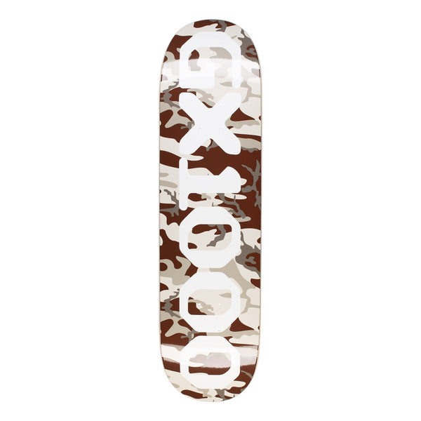 GX1000 OG Logo Camo White Skateboard Deck - 8.375