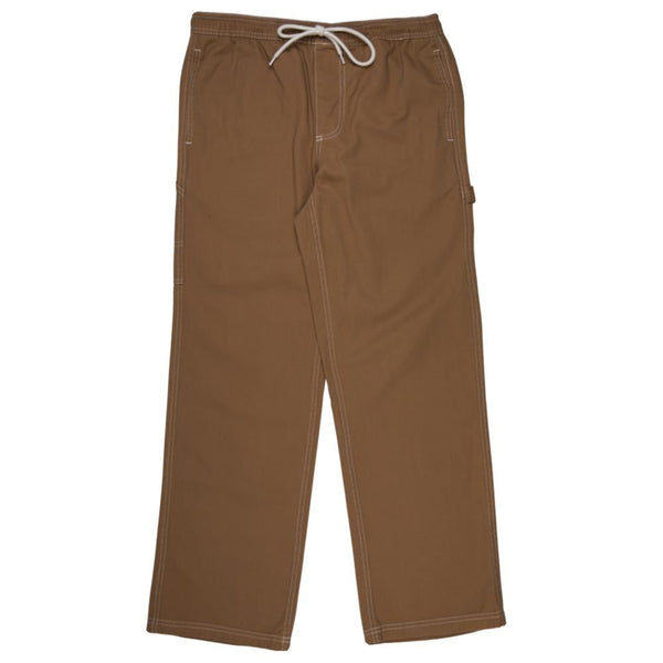 Santa Cruz Womens Pant Coombe Pant - Brown / White - Skatewarehouse.co.uk