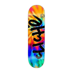 Cliché Handwritten Invert Tie Dye Skateboard Deck - 8.25"