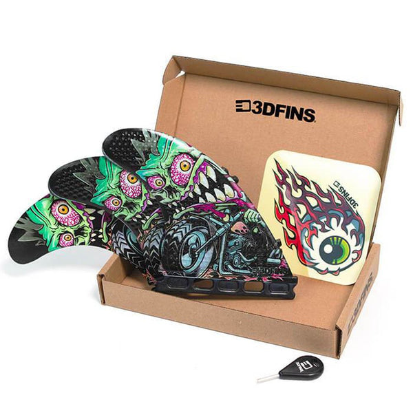 3D Fins - All Rounder Thruster - Medium - Rider (FCS1 / FCS2 / Futures)