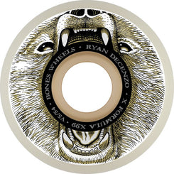BONES Skateboard Wheels Decenzo Bear Grills V5 Sidecut X-Formula 99A - Skatewarehouse.co.uk