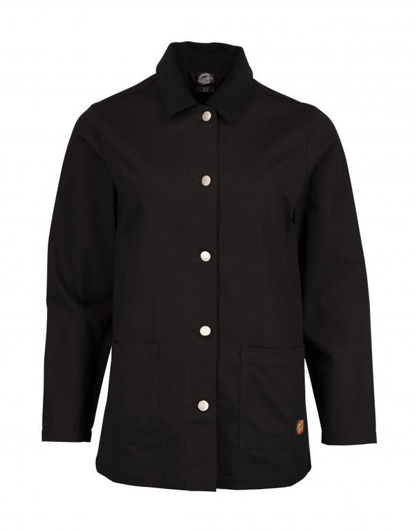 Santa Cruz Womens Jacket Williams Chore Jacket - Black - Skatewarehouse.co.uk